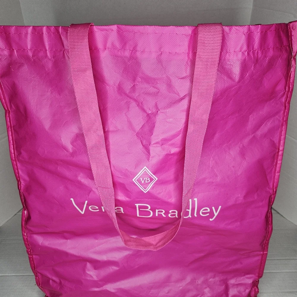Vera Bradley PTP Bags Large Hot Pink Barbie Shopping Reusable Eco Friendly Tote